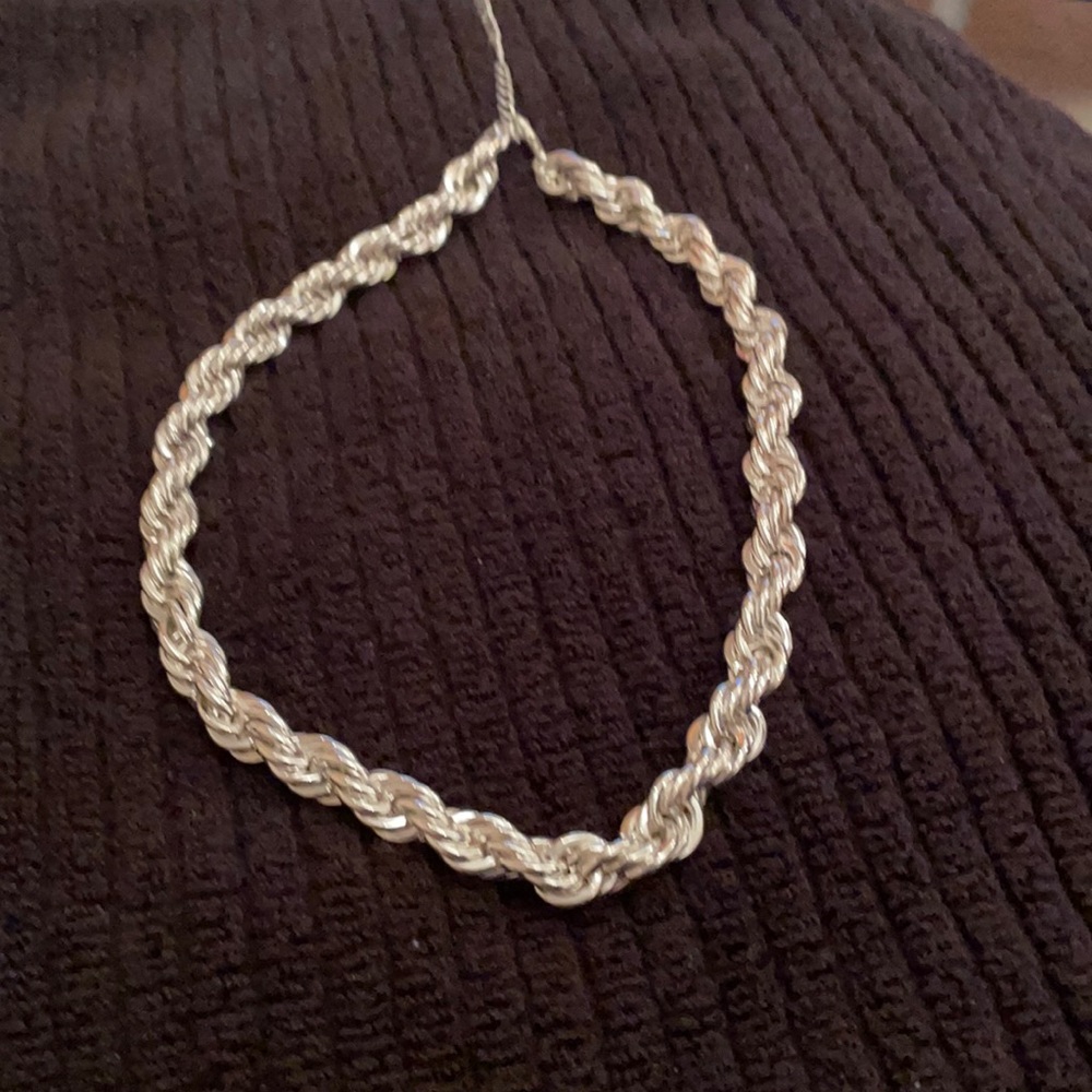 Sterling Silver Rope Necklsce